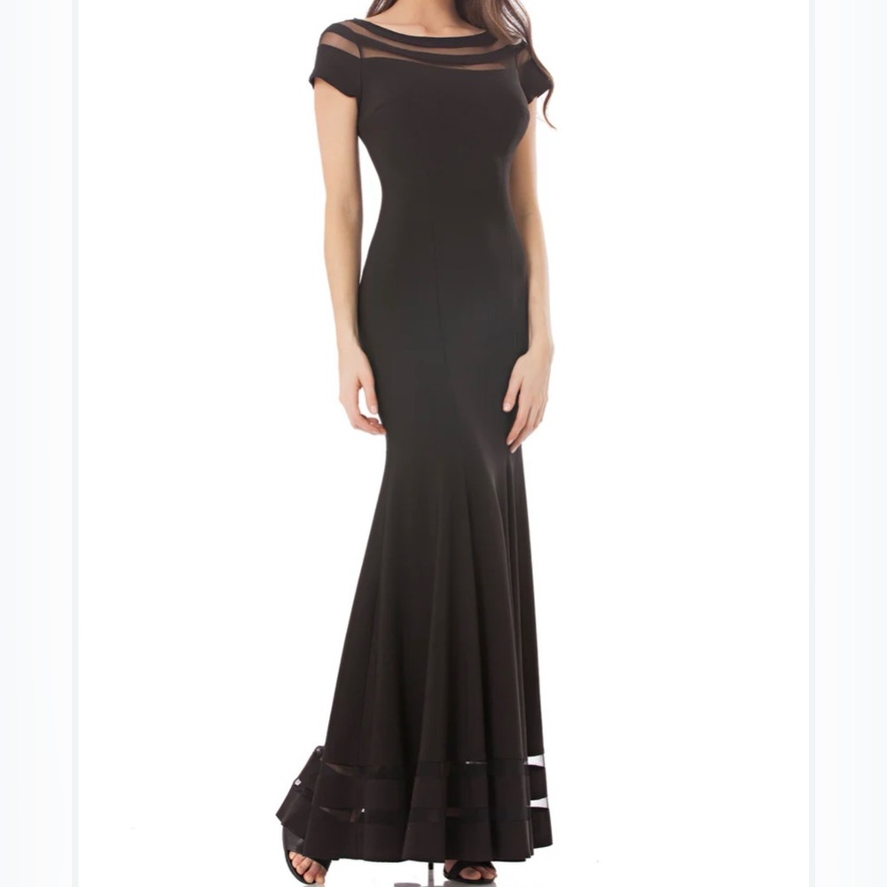 JS Collections Fit And Flare Gown